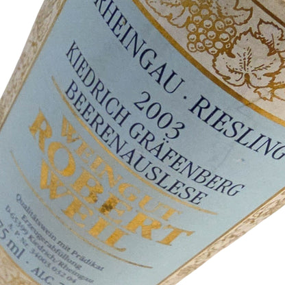 Weingut Robert Weil Kiedrich Gräfenberg Beerenauslese 2003 Halbe
