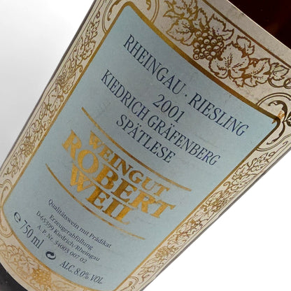 Weingut Robert Weil Kiedrich Gräfenberg Riesling Beerenauslese 2001 Halbe
