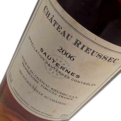 Chateau Rieussec Chateau Rieussec 2006 Half Bottle