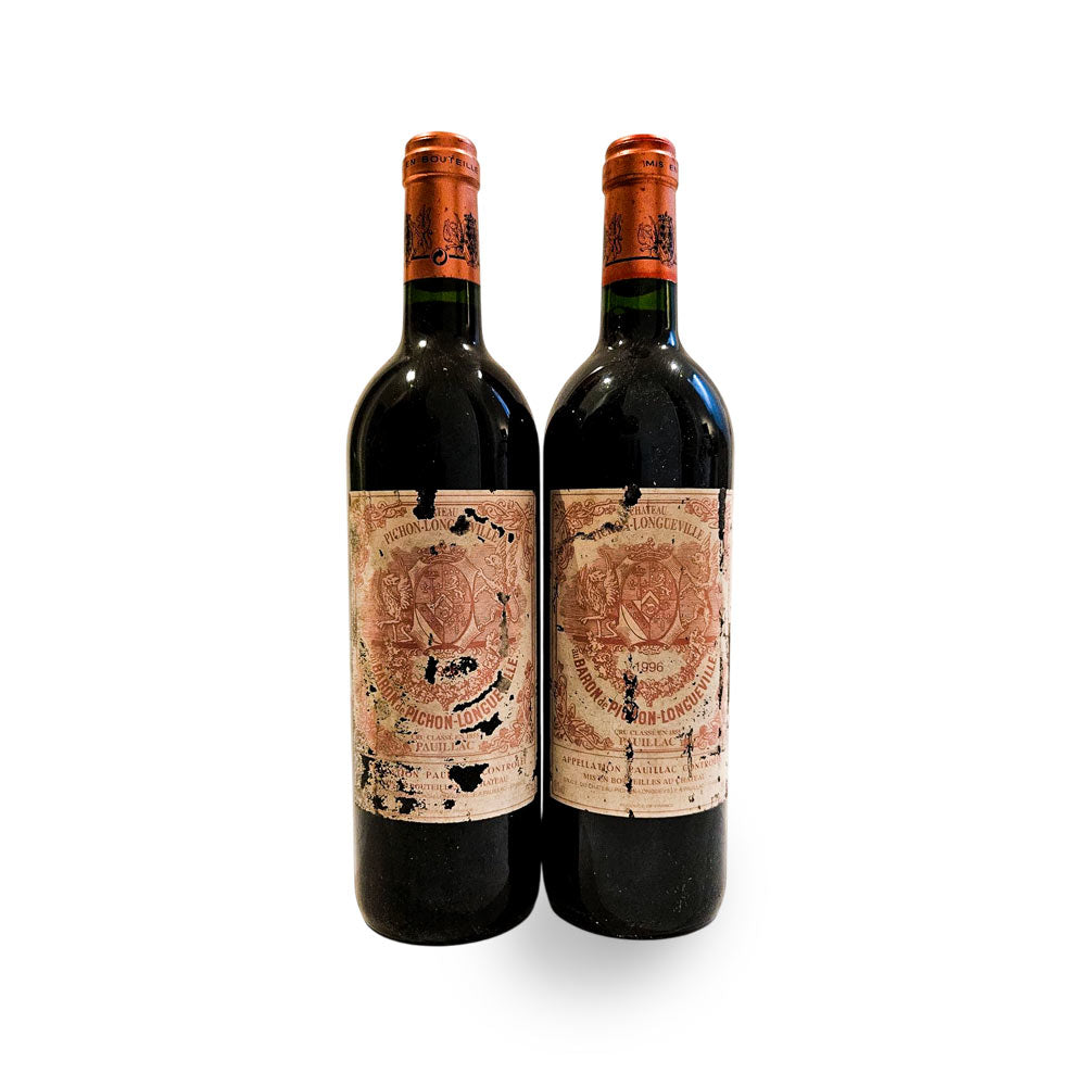 Chateau Pichon-Longueville Baron 2eme Grand Cru Classe 1996 - 2 Flaschen (Lot1) - Rotwein - VINOSAS FINE RARITIES
