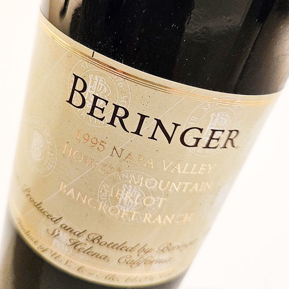 Beringer Vineyards Howell Mointain Merlot Bancroft Ranch 1995 - Rotwein - VINOSAS FINE RARITIES