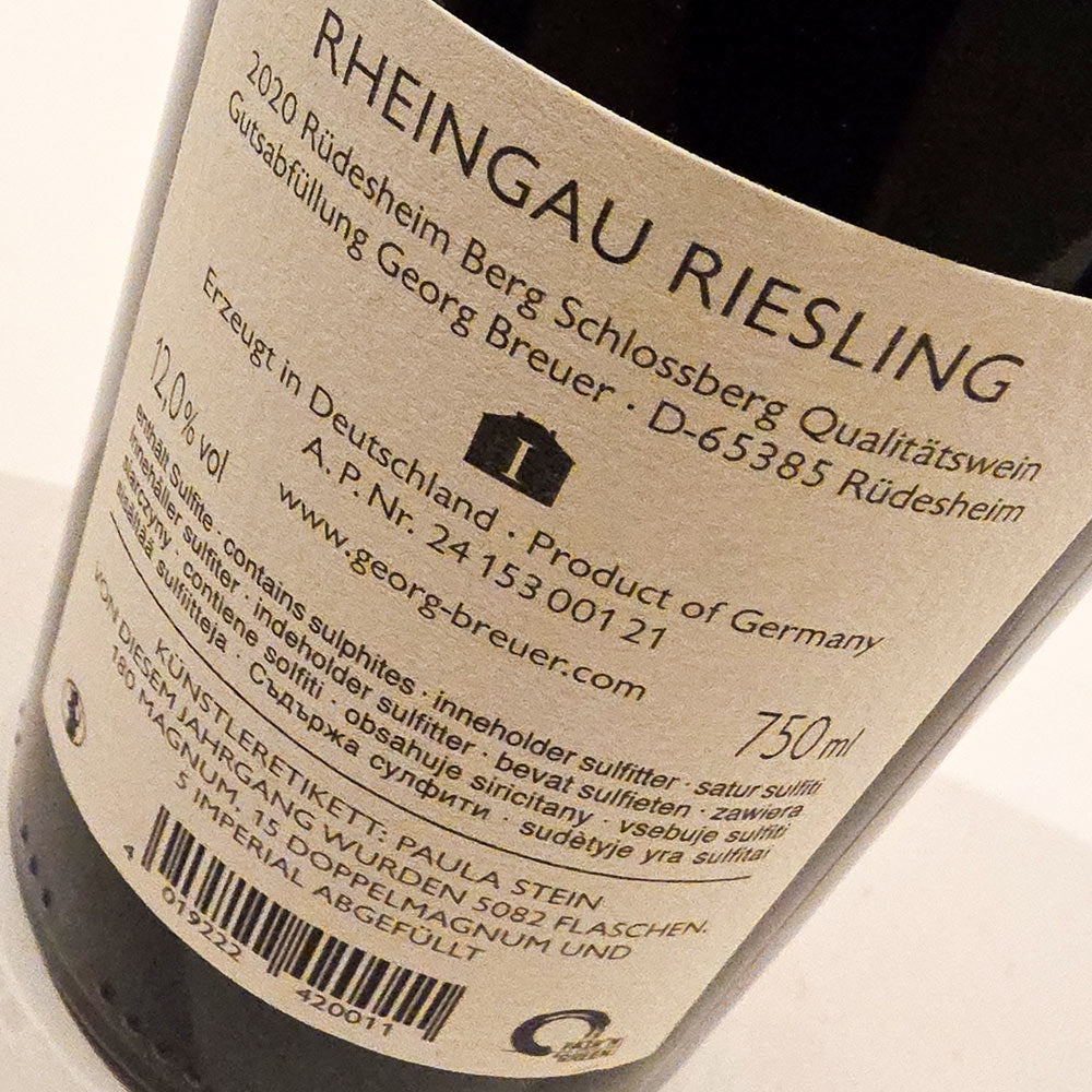 Georg Breuer Rudesheimer Berg Schlossberg Riesling 2020