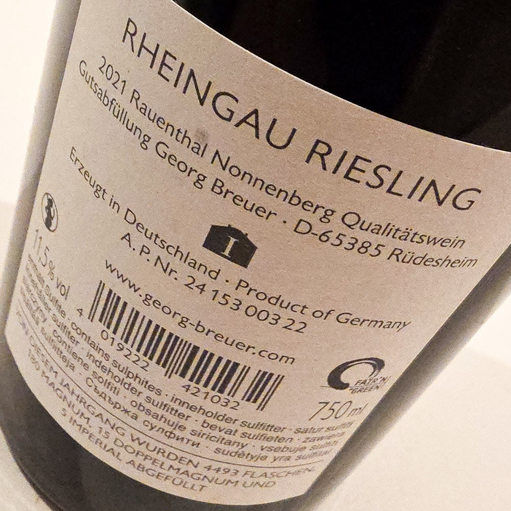 Georg Breuer Rauenthal Nonnenberg Riesling Trocken 2021