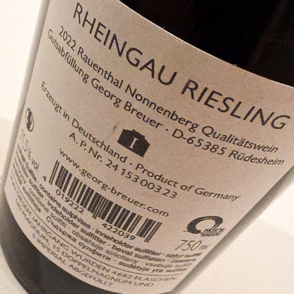 Georg Breuer Rauenthal Nonnenberg Riesling Trocken 2022