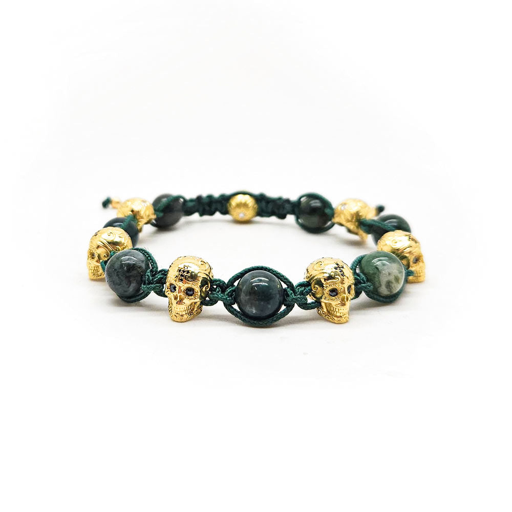 BRACELET UNISEX MOOSACHAT -  - VINOSAS FINE RARITIES