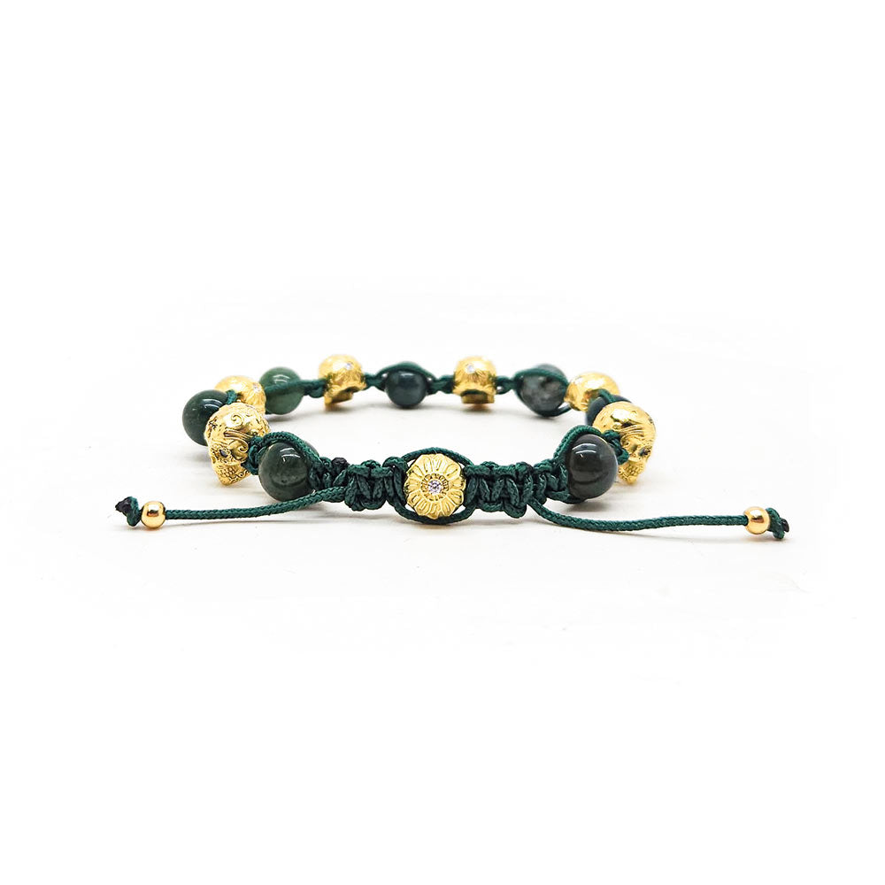 BRACELET UNISEX MOOSACHAT -  - VINOSAS FINE RARITIES