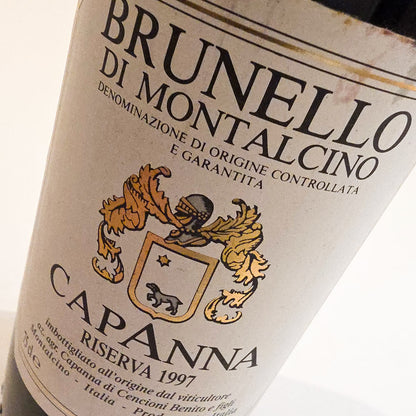 Capanna Brunello di Montalcino Riserva 1997