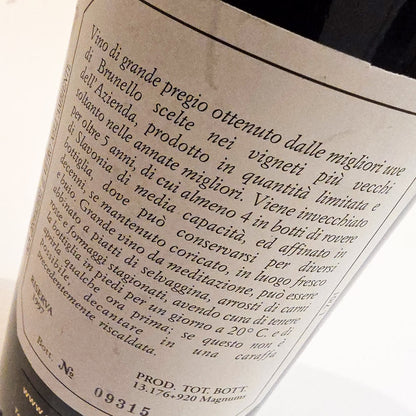 Capanna Brunello di Montalcino Riserva 1997