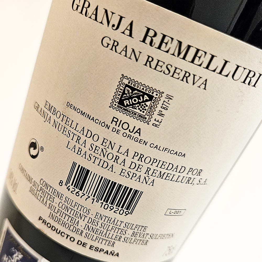 Granja Nuestra Senora de Remelluri - Remelluri Rioja Gran Reserva 2010