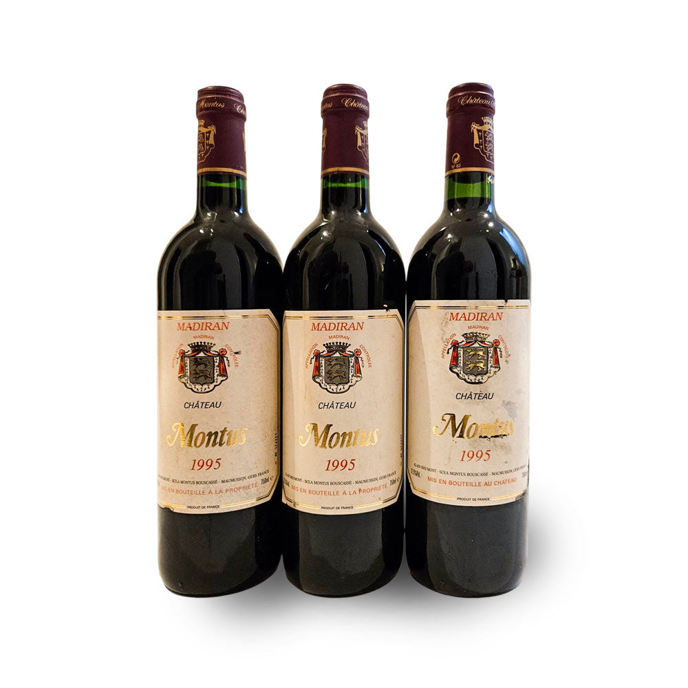 Chateau Montus Madiran 1995 - 3 Flaschen - Rotwein - VINOSAS FINE RARITIES