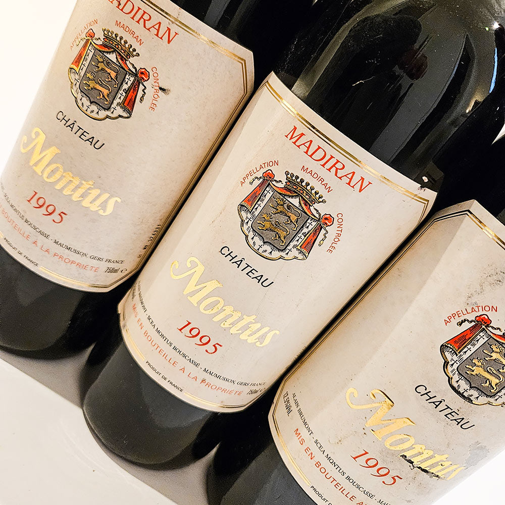 Chateau Montus Madiran 1995 - 3 Flaschen - Rotwein - VINOSAS FINE RARITIES