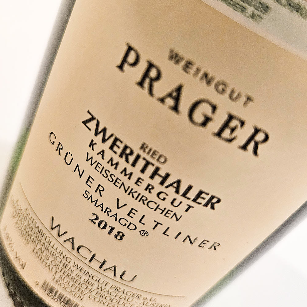Prager Winery Grüner Veltliner Smaragd Ried Zwerithaler Kammergut 2018